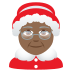 🤶🏾 Mrs. Claus: medium-dark skin tone display on JoyPixels